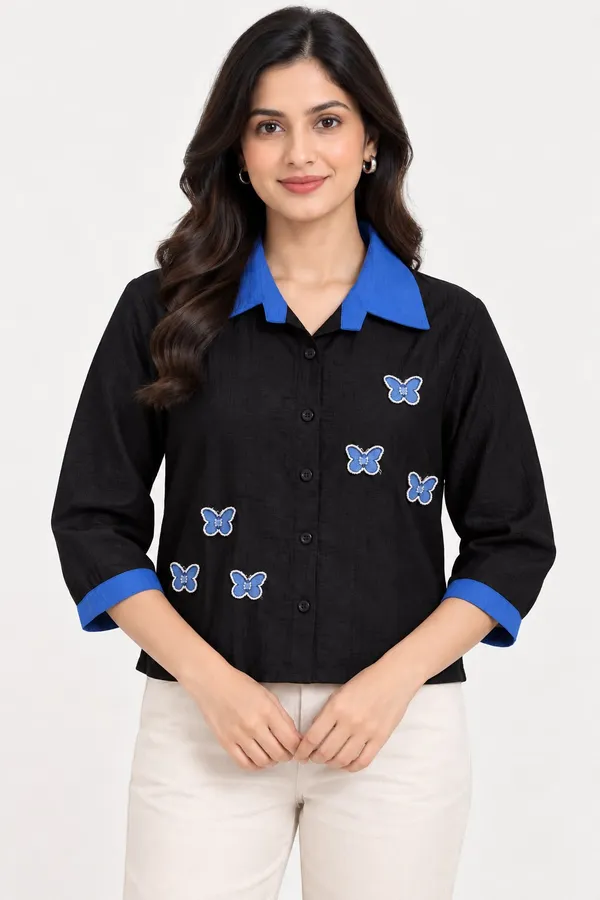 Black_Cotton_Shirt_For_Women