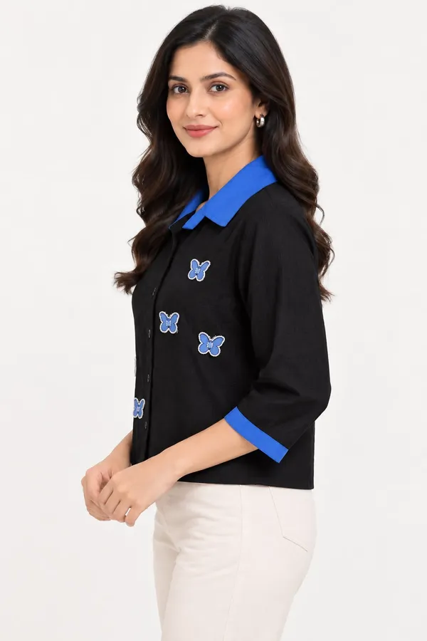 Black_Cotton_Shirt_For_Women