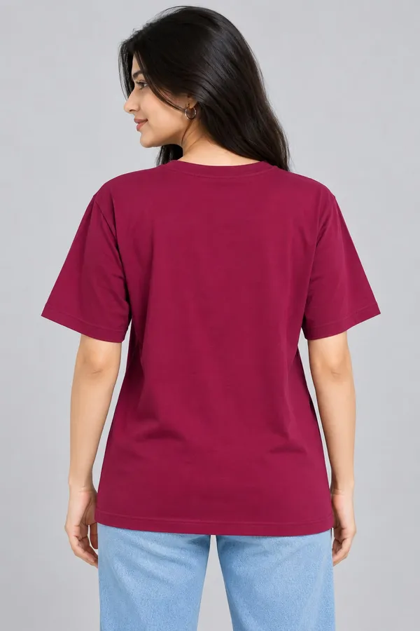 Red_Cotton_T-Shirt_For_Women