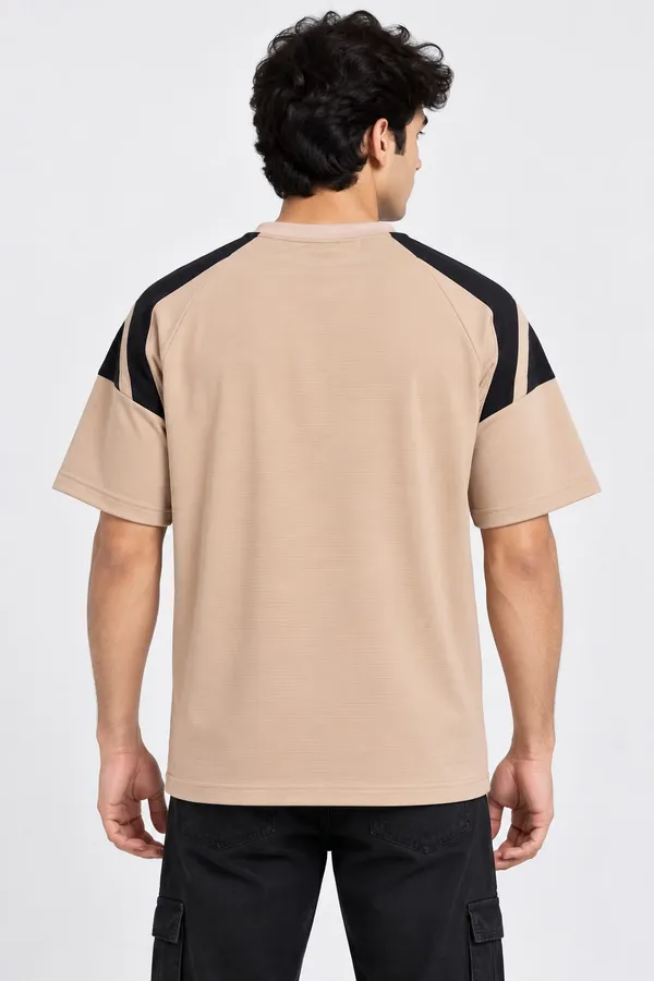 Beige_Cotton_Mesh_Jersey_Graphic_T-Shirt_For_Men