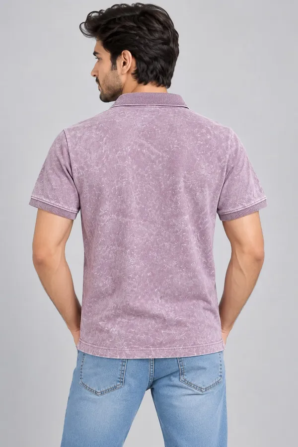 Light_Purple_Cotton_Washed_Graphic_Polo_T-Shirt_For_Men