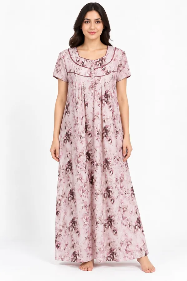 Light_Pink_Cotton_Night_Wear_For_Women