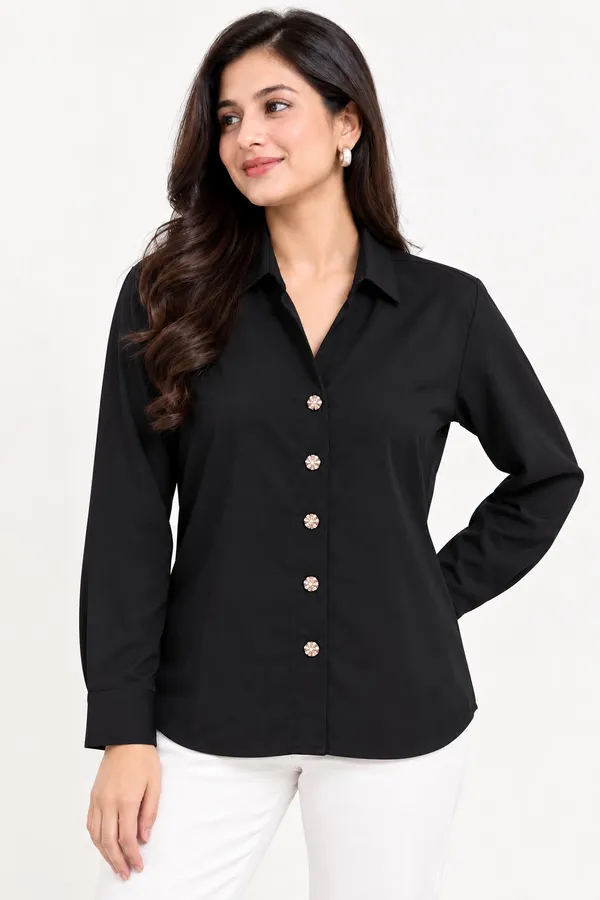 Black_Cotton_Shirt_For_Women