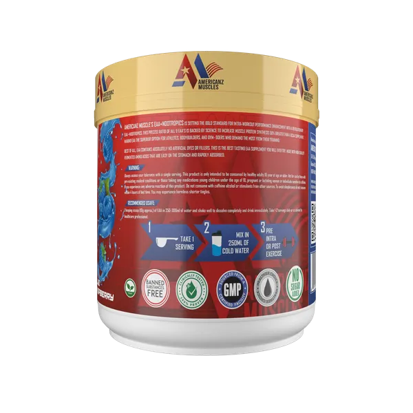 American_Muscle_LAAT_Nootropics_Blue_Raspberry_Powder
