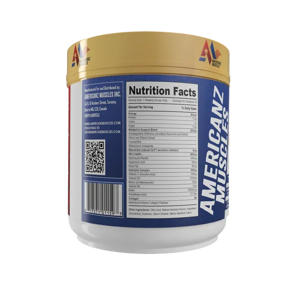 American_Muscles_Collagen_Peptides_Melon_Mango_Powder