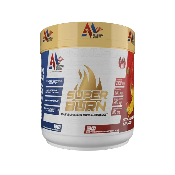 American_Muscles_Super_Burn_Strawberry_Mango_Pre-Workout