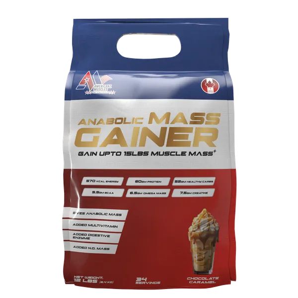 American_Muscle_Anabolic_Mass_Gainer_Chocolate_Caramel_34_Servings