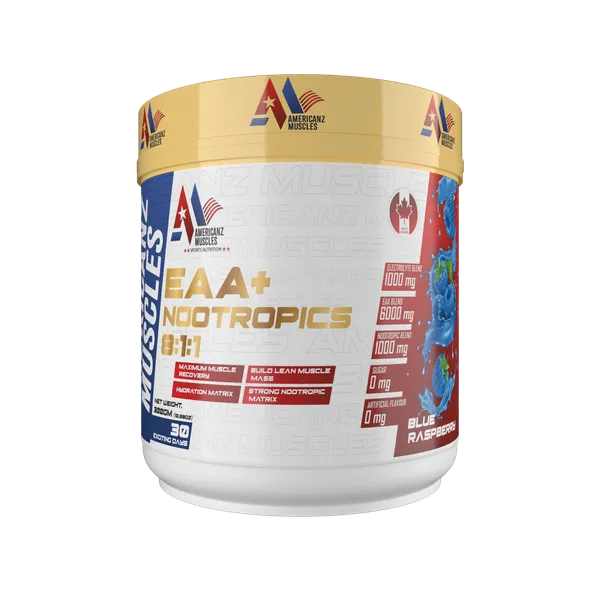 American_Muscle_LAAT_Nootropics_Blue_Raspberry_Powder