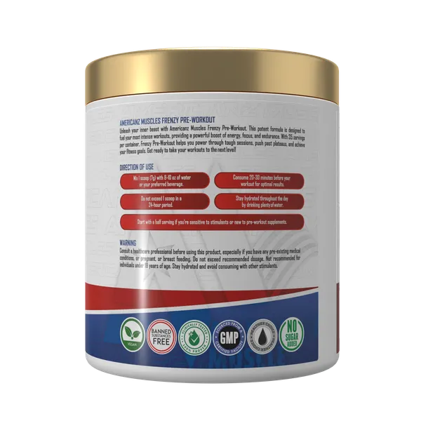 American_Muscles_Frenzy_Cranberry_Pre-Workout_Powder