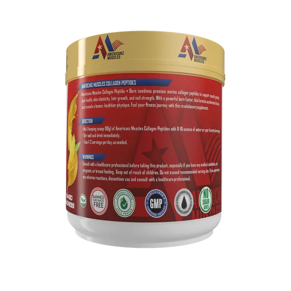 American_Muscles_Collagen_Peptides_Mango_Flavour_Powder