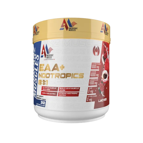 American_Muscles_EAA+_Nootropics_Lychee_Supplement