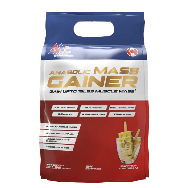 American_Muscle_Anabolic_Mass_Gainer_Saffron_Ice_Cream_7_Lb