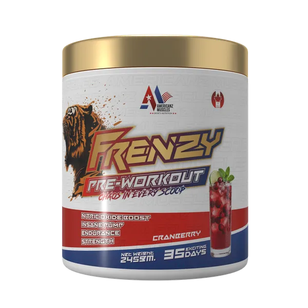 American_Muscles_Frenzy_Cranberry_Pre-Workout_Powder