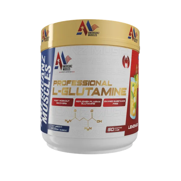 American_Muscles_Professional_L-Glutamine_Lemon_Supplement