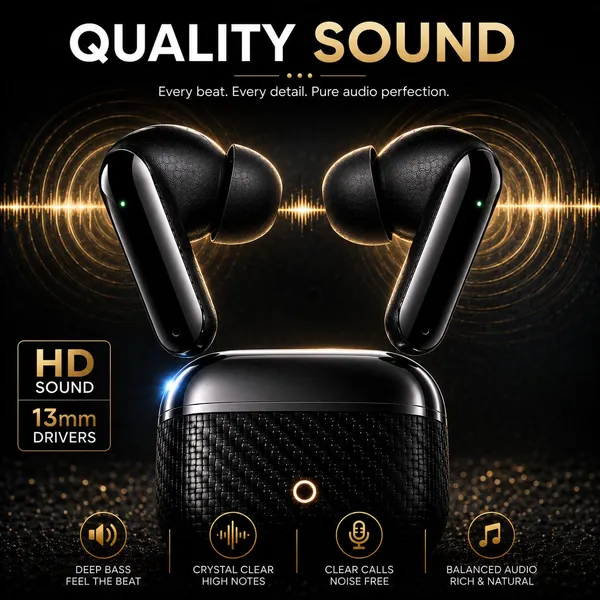 NS_WORLD_Everest_Pro_TWS_ENC_Earbuds_|_HQ_Bass_|_Touch_|_Type_C_|_Wireless_Earphones_Bluetooth_Gaming_(Black,_True_Wireless)