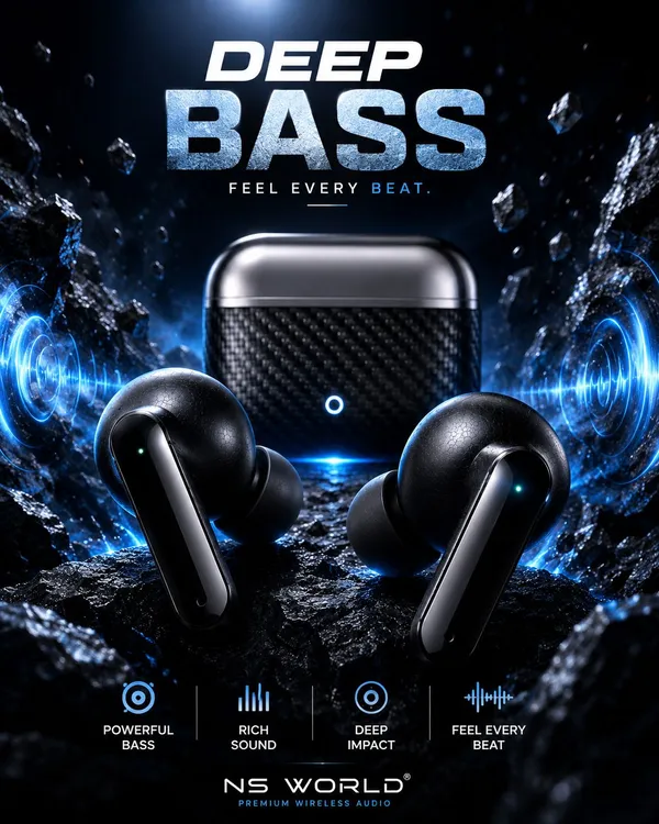 NS_WORLD_Everest_X_Pro_TWS_ENC_Earbuds_|_HQ_Bass_|_Touch_|_Type_C_|_Wireless_Earphones_Bluetooth_Gaming_(Black,_True_Wireless)