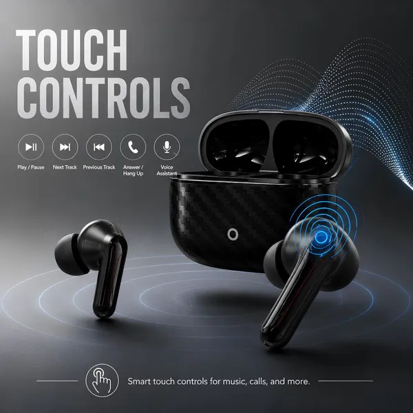 NS_WORLD_Everest_Boom_Bass|Large_Battery|Touch_Earbuds|Carbon_Fiber_Design|Type-C_Bluetooth_Gaming_(Black,_True_Wireless)