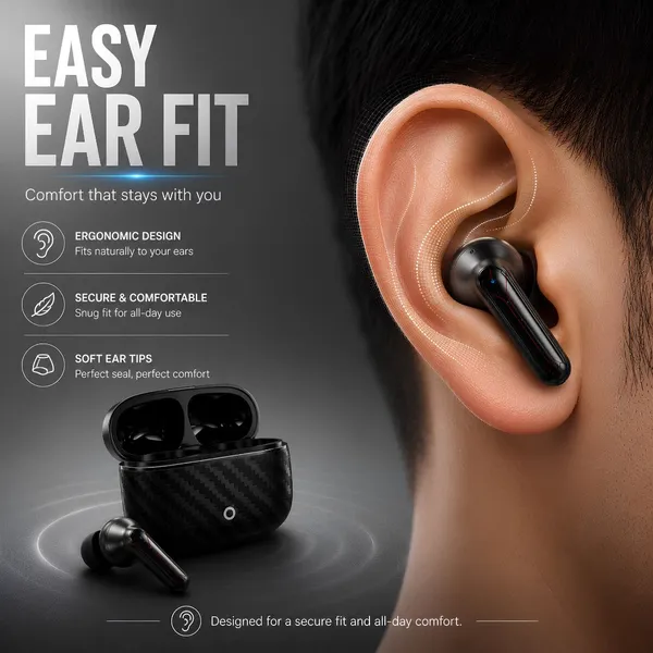 NS_WORLD_Everest_Boom_Bass|Large_Battery|Touch_Earbuds|Carbon_Fiber_Design|Type-C_Bluetooth_Gaming_(Black,_True_Wireless)