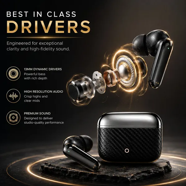 NS_WORLD_Everest_TWS_PRO_Earbuds_|Carbon_Fiber_Body|_HD_Bass_|_Touch_|_Wireless_Earphone_Bluetooth_Gaming_(Black,_True_Wireless)