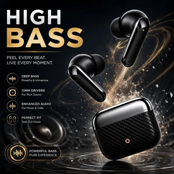 NS_WORLD_Everest_TWS_Earbud_|Carbon_Fiber_Body|_HD_Bass_|_Touch_|_Wireless_Earphone_Bluetooth_Gaming_(Black,_True_Wireless)