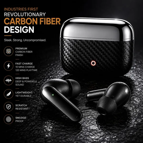 NS_WORLD_Everest_TWS_Max_Earbuds_|Carbon_Fiber_Body|_HD_Bass_|_Touch_|_Wireless_Earphone_Bluetooth_Gaming_(Black,_True_Wireless)