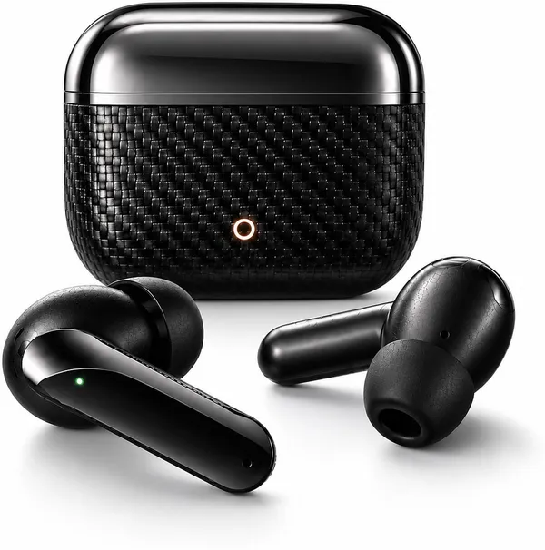 NS_WORLD_Everest_TWS_ENC_Earbuds_|Carbon_Fiber|_HD_Bass_|_Touch_|_Wireless_Earphones_Bluetooth_Gaming_(Black,_True_Wireless)