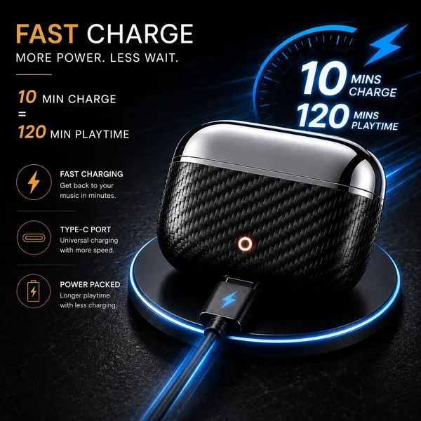 NS_WORLD_Everest_TWS_ENC_Earbuds_|Carbon_Fiber|_HD_Bass_|_Touch_|_Wireless_Earphones_Bluetooth_Gaming_(Black,_True_Wireless)