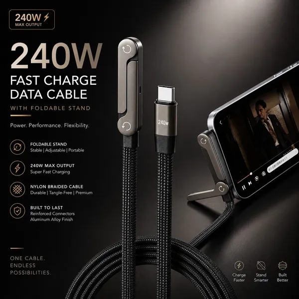 NS_WORLD_Type_C_1_m_240W_Type_C_Fast_Charging_Cable_with_Foldable_Metal_Phone_Stand_|Nylon_Braided|_Super_(Compatible_with_Apple_&_Android,_Black,_One_Cable,_USB_Type_C_To_USB_Type_C)