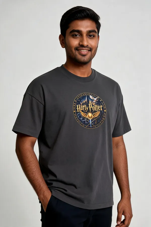 Black_Pure_Cotton_Crew_Neck_Harry_Potter_Graphic_T-Shirt_For_Men