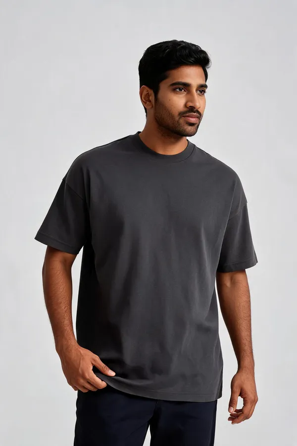 Black_Pure_Cotton_Regular_Fit_Solid_Crew_Neck_T-Shirt_For_Men