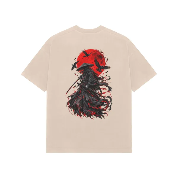 Beige_Pure_Cotton_Round_Neck_Graphic_Print_T-Shirt_For_Men
