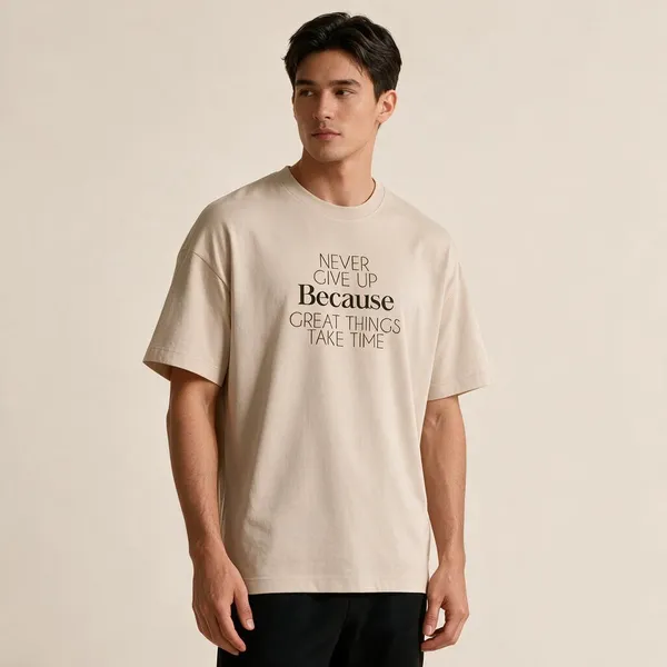 Beige_Pure_Cotton_Regular_Fit_Printed_T-Shirt_For_Men