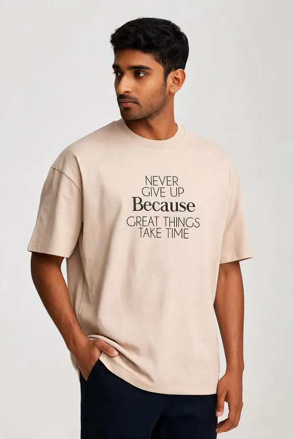 Beige_Pure_Cotton_Regular_Fit_Printed_T-Shirt_For_Men
