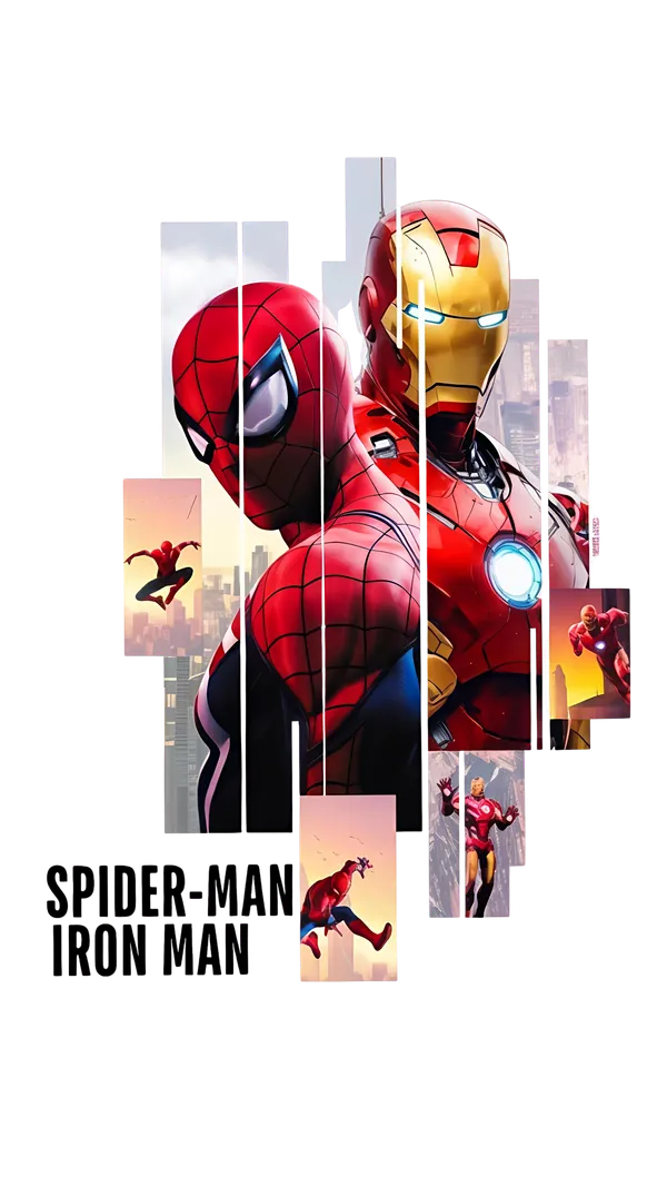 Beige_Pure_Cotton_Regular_Fit_Spider-Man_Iron_Man_Graphic_T-Shirt_For_Men