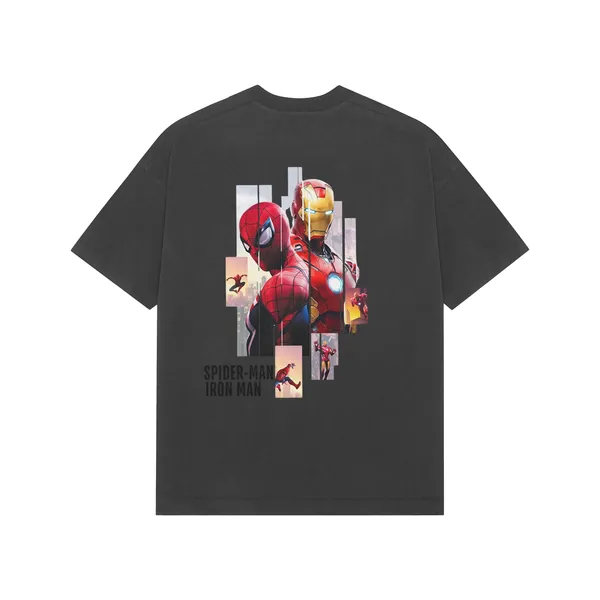 Black_Pure_Cotton_Regular_Fit_Spider-Man_Iron_Man_Graphic_T-Shirt_For_Men