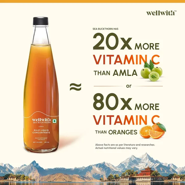 Wellwith_By_Ayuzera_Himalayan_Seabuckthorn_Pulp_Juice_300ml_Cold_Pressed_Daily_Wellness_Drink_Natural_Vitamin_C_Omegas_Antioxidants_For_Immunity_Skin_Radiance_Gut_Wellness