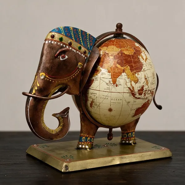 Brown_Metal_Decorative_Globe_For_Home_&_Decor