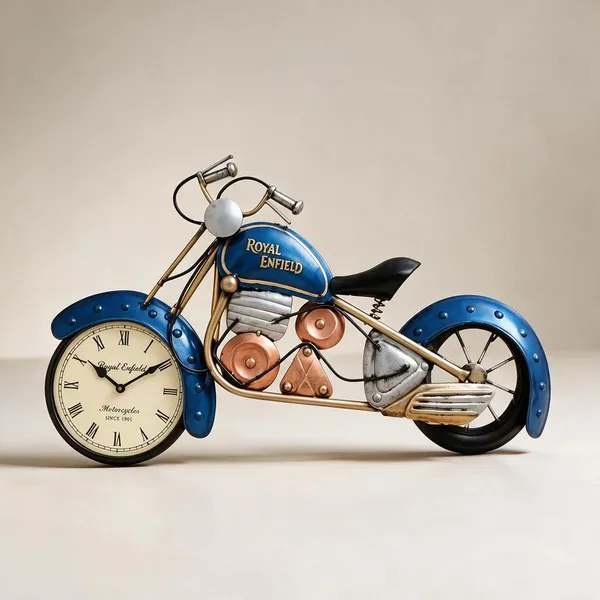 Blue_Metal_Decorative_Clock_For_Home_&_Decor