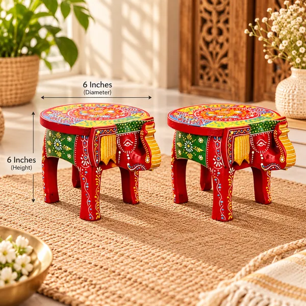 Wooden_Elephant_Stool_6_Inch_SET_0F_TWO