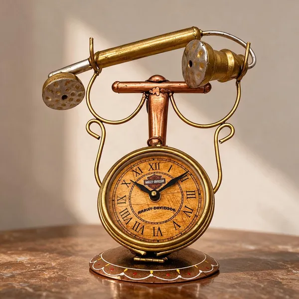 Brown_Metal_Decorative_Clock_For_Home_&_Decor