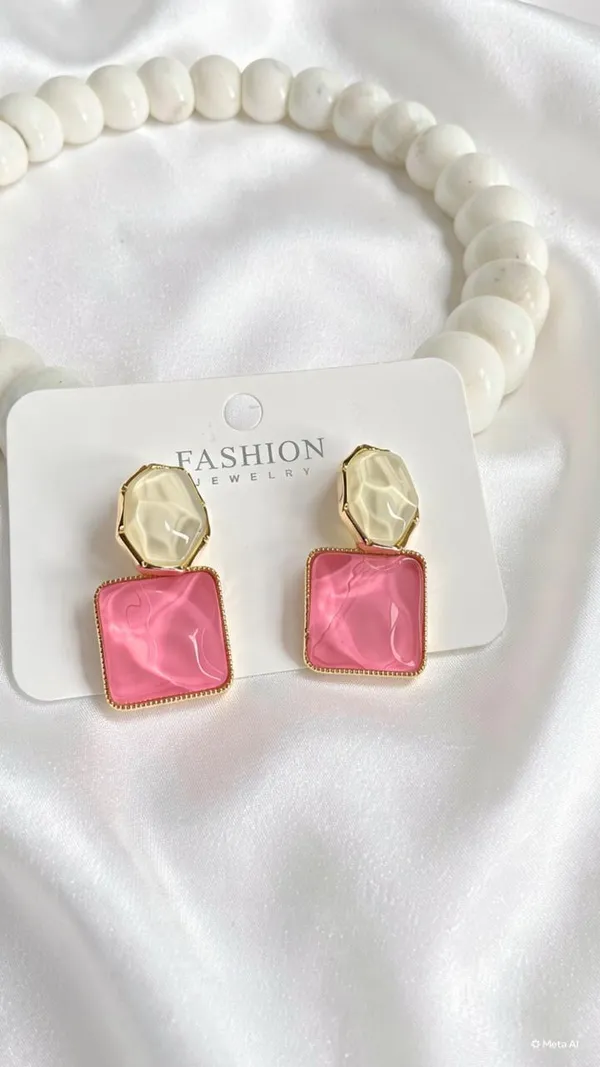 Natural_Stone_Cutting_Earrings_Pink
