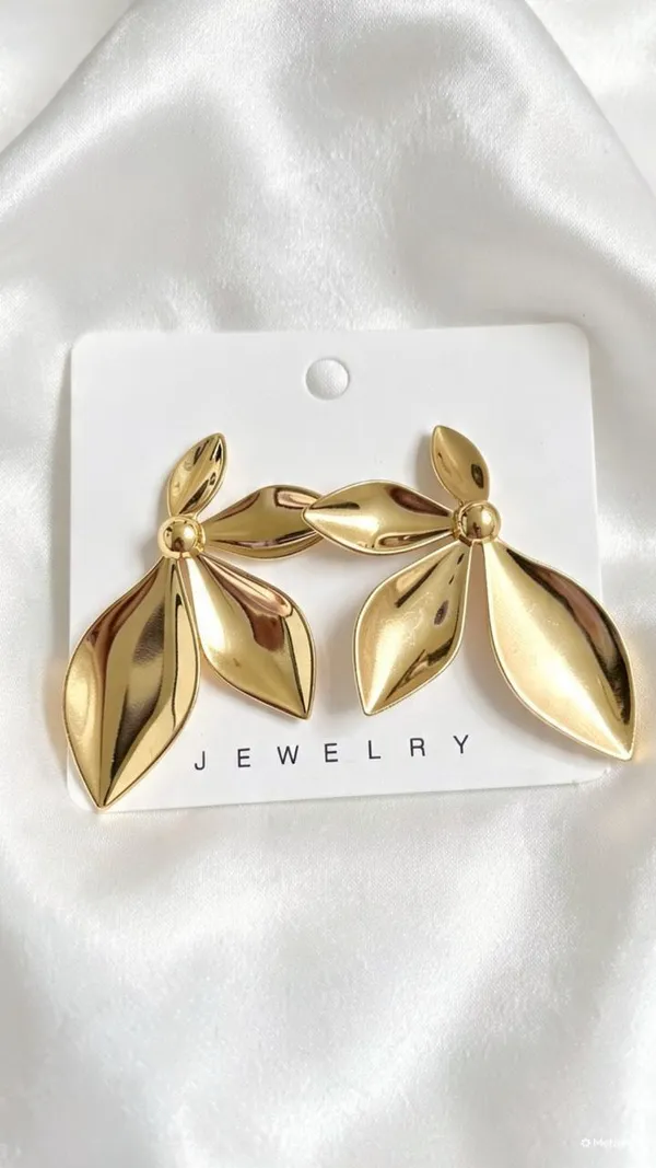 Floral_Petal_Golden_Earrings
