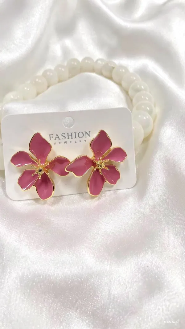 Korean_Studspearl_Petal_Drop_Butterfly_Studs_Heart_Earrings_White_Floral_Earring_Pink_Set_Of_5