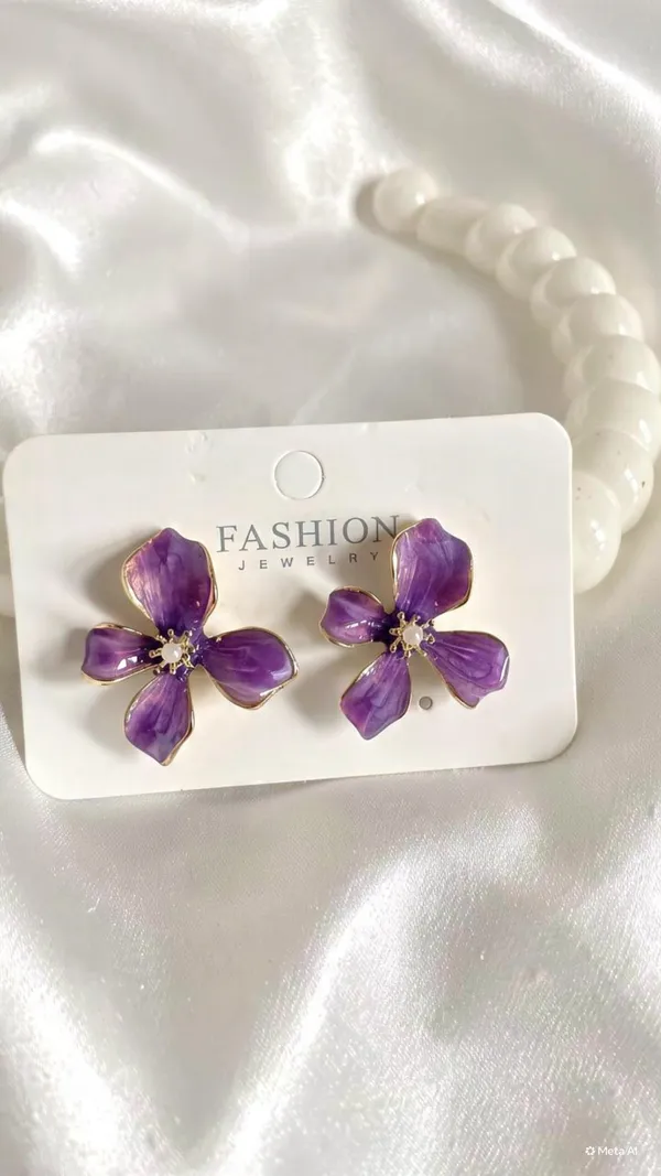 Floral_Earring_Purple
