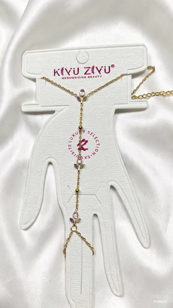 Tulip_Statement_Hand_Chain_Purple