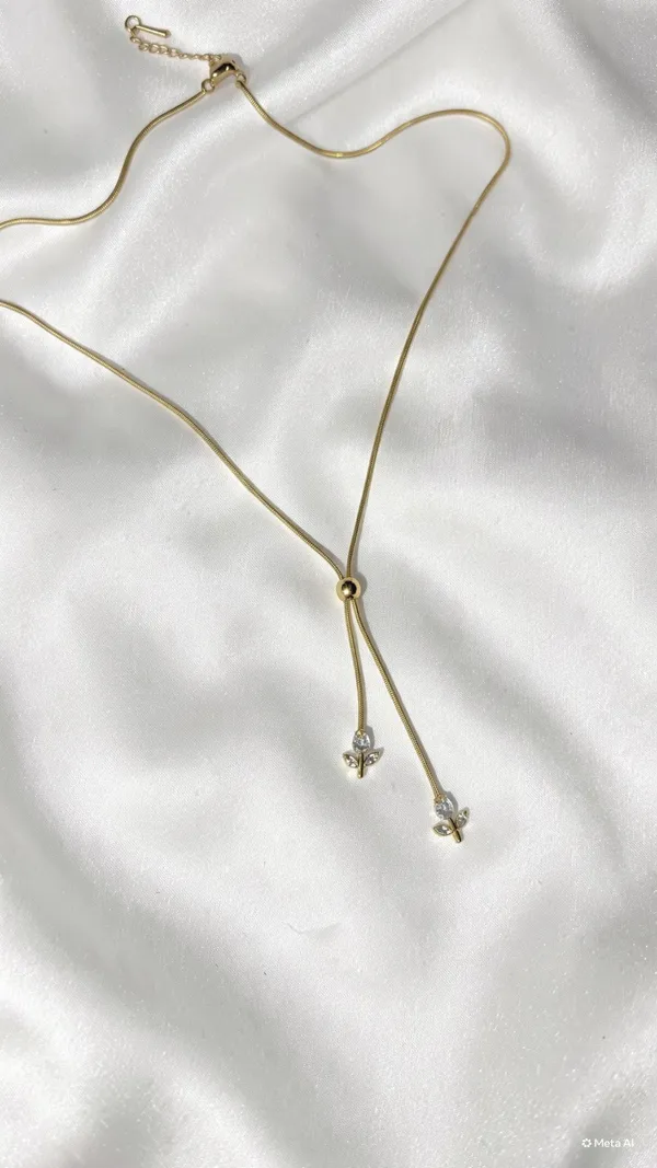Double_Chain_Tulip_Necklace_White