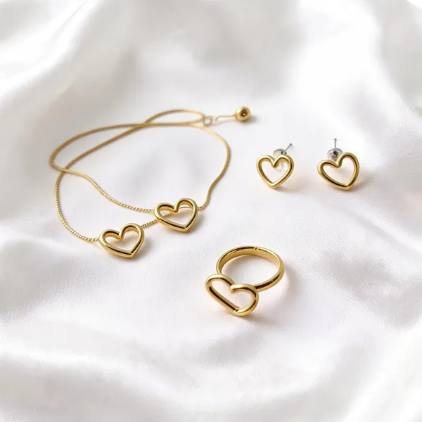 Heart_Pendent_Combo_Including_Pendent_Ring_Earrings_And_Bracelet