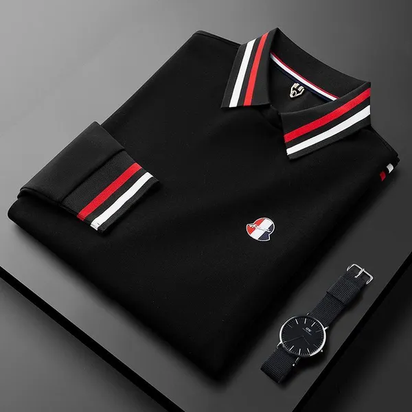 Vintage_Trimmed_Collar_Polo_T_Shirt_Black