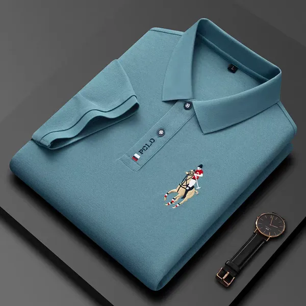Elegant_Equestrian_Elegance_Polo_T_Shirt_Jet_Grey