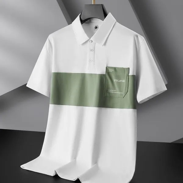 Prestige_Line_Contrast_Pocket_Polo_T_Shirt_White
